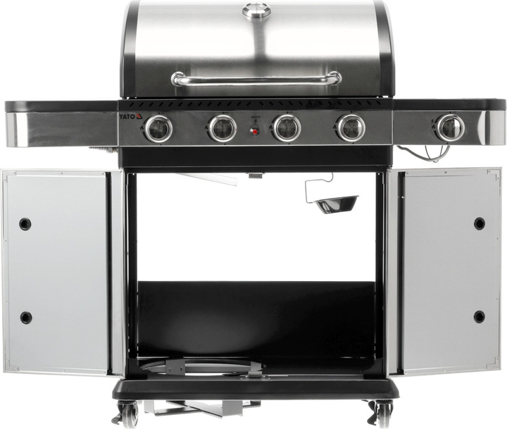 Газовий гриль YATO Zushi YG-20019 4+1 SS INOX 14.2kW (5906083106002) - зображення 6