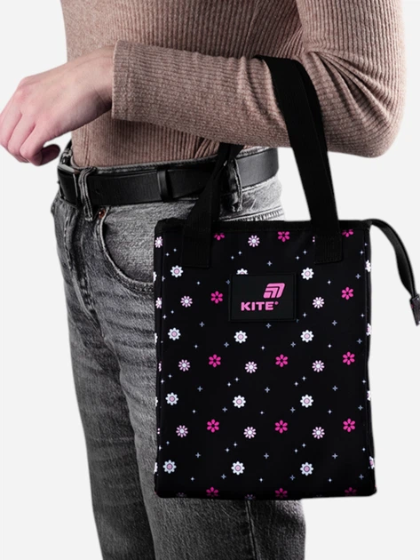 Дитяча сумка для ланчу для дівчаток Kite K25-2707-2 Чорна (4063276190789) - Фото 6 Дитяча сумка для ланчу для дівчаток Kite K25-2707-2 Чорна (4063276190789) - зображення 6