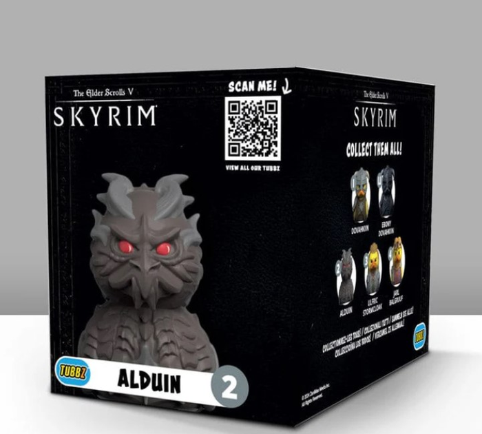 Kolekcjonerska figurka kaczuszka Numskull Tubbz Boxed Edition The Elder Scrolls V: Skyrim - Alduin 2 (5056280456841) - obraz 7