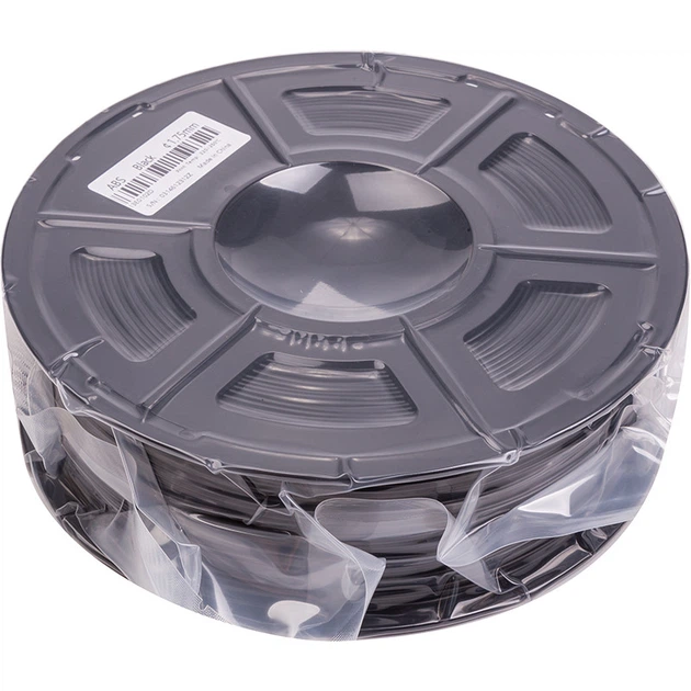 ABS-пластик PowerPlant Filament для 3D-принтера 1.75 мм 1 кг, чорний - Фото 1 ABS-пластик PowerPlant Filament для 3D-принтера 1.75 мм 1 кг, чорний - зображення 1