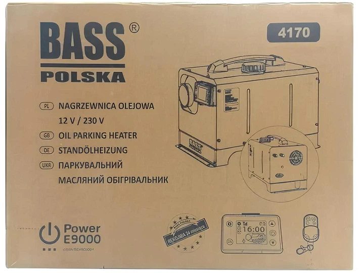 Обігрівач Bass Polska 4170 9 кВт 12-220 Автономний дизельний Вебасто для автомобіля та приміщень WEBASTO - зображення 7