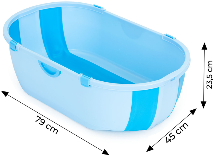 Ванна для немовлят EcoToys туристична складна блакитна (HA-B46 BLUE) - зображення 7