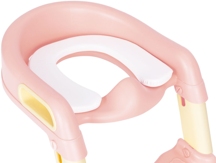 Nakładka na toaletę ze schodkami EcoToys różowa (HA-P23S PINK) - obraz 5