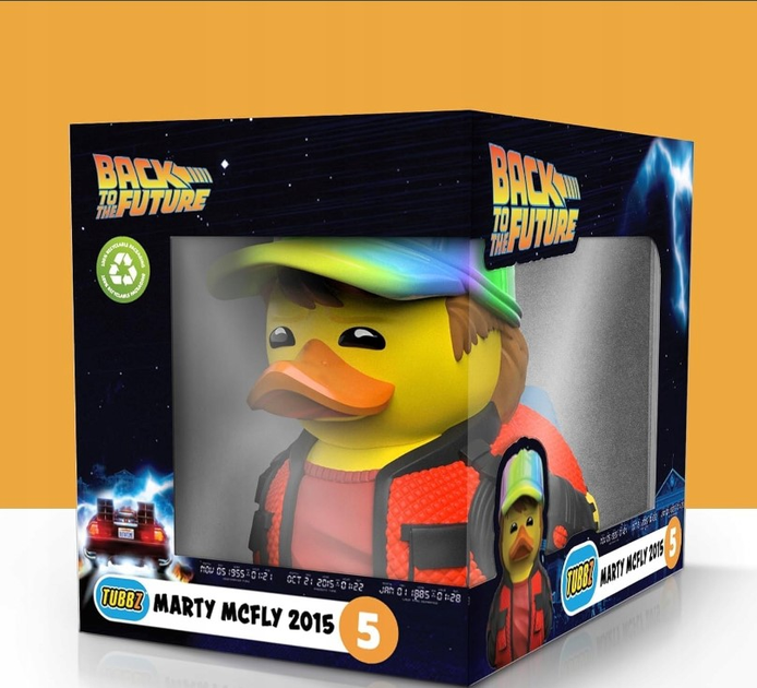 Kolekcjonerska figurka kaczuszka Numskull Tubbz Boxed Edition Back to The Future: Marty Mcfly 2015 5 (5056280457282) - obraz 9