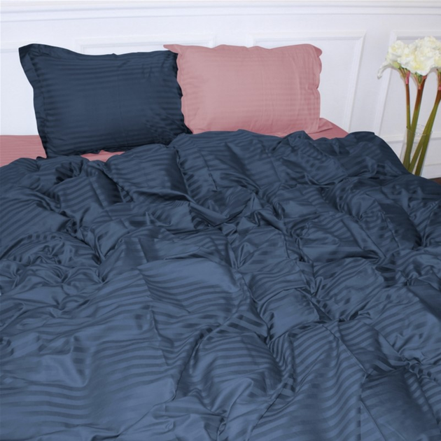 Комплект постільної білизни MirSon Satin Stripe 30-0020 + 30-0007 Edarin 143х210 Полуторний від Rozetka на платформі USKIDKA Акція на Комплект постільної білизни MirSon Satin Stripe 30-0020 + 30-0007 Edarin 143х210 Полуторний від Rozetka