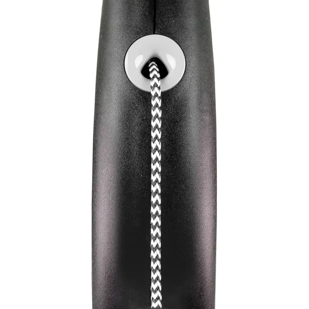 Поводок-рулетка Flexi с тросом «Black Design» M 5м / 20 кг зеленая - изображение 2