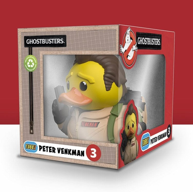 Колекційна фігурка каченя Numskull Tubbz Boxed Edition Ghostbusters: Peter Venkman 3 (5056280457480) - зображення 8
