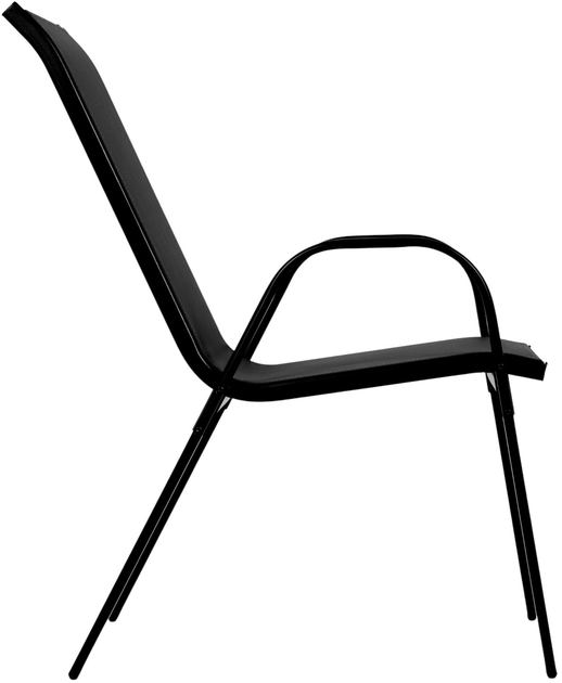 Набір садових стільців ModernHome by Multistore SC-092KD Black 4 шт (5905817004904) - зображення 6