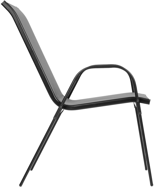 Zestaw krzeseł ogrodowych ModernHome by Multistore SC-092KD Dark Gray 4 szt (5905817004898) - obraz 4