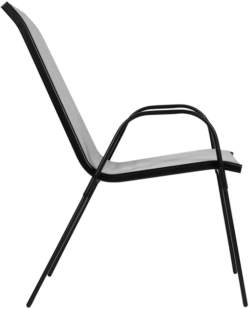 Zestaw krzeseł ogrodowych ModernHome by Multistore SC-092KD Light Gray 4 szt (5905817004881) - obraz 4
