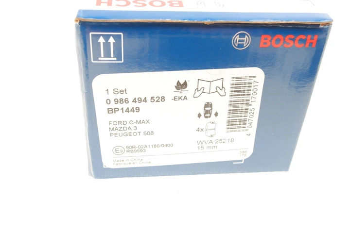 Колодки тормозные задние Citroen C5/Ford C-Max 07-/Focus/Connect 04-13/Renault Laguna 07-15/Volvo - 0 986 494 528 BOSCH - изображение 7