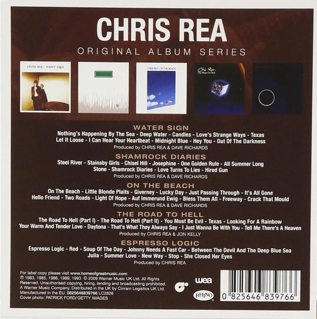 Компакт диски Warner Music Chris Rea Original Album Series 5CD 0825646839766 - изображение 2