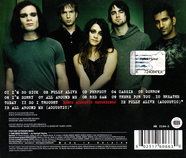 Компакт диск Moon Records Flyleaf Flyleaf CD - Фото 2 Компакт диск Moon Records Flyleaf Flyleaf CD - изображение 2