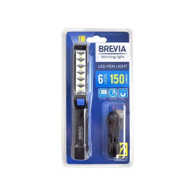 Свытильник лампа Brevia LED Light Pen 6SMD+1W LED 150lm 900mAh microUSB - изображение 3