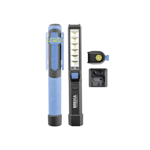 Свытильник лампа Brevia LED Light Pen 6SMD+1W LED 150lm 900mAh microUSB - изображение 5
