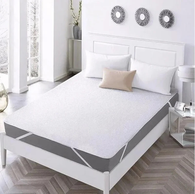 Наматрацник MirSon №7008 AquaProof Mattress Protector трикотажний водонепроникний на гумці по кутам 80 x 200 см від Rozetka на платформі USKIDKA Акція на Наматрацник MirSon №7008 AquaProof Mattress Protector трикотажний водонепроникний на гумці по кутам 80 x 200 см від Rozetka