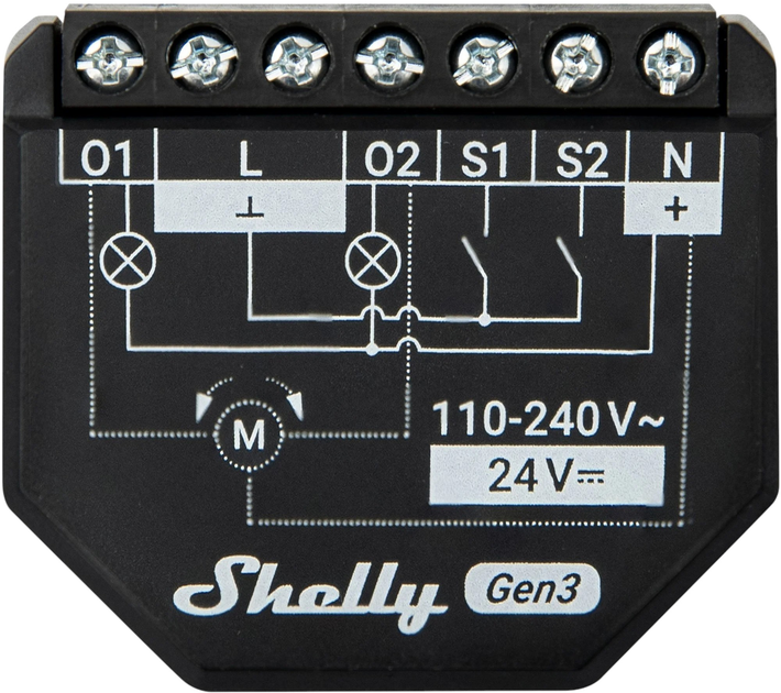 Inteligentny przełącznik Shelly 2PM Gen3 Wi-Fi dwukanałowy 16 A 2 szt (Shelly_2PM_Gen3_2er) - obraz 3