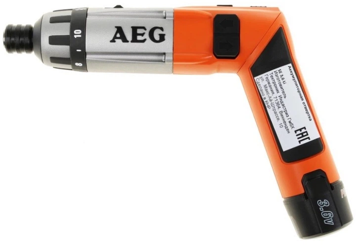 Отвертка аккумуляторная AEG SE3.6LI (4935413165) - Фото 2 Отвертка аккумуляторная AEG SE3.6LI (4935413165) - изображение 2
