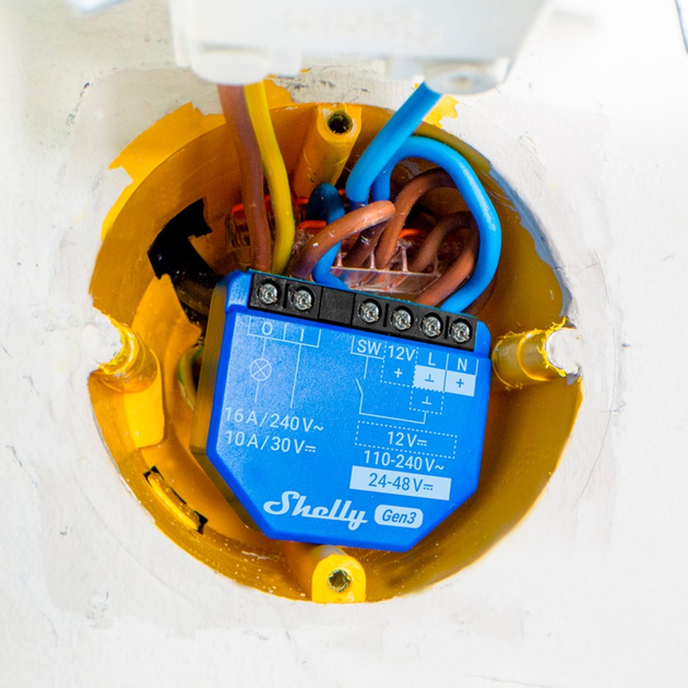 Розумний вимикач Shelly 1 Gen3 Wi-Fi одноканальний 16 А 2 шт (Shelly_1_Gen3_2er) - зображення 3