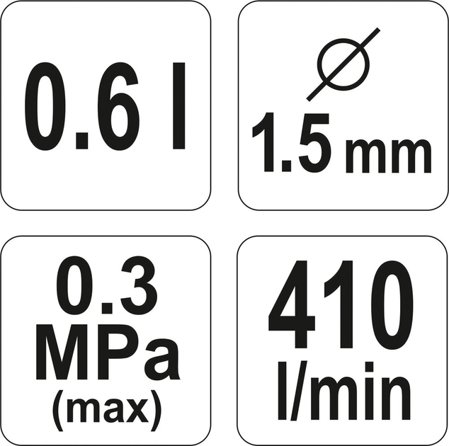 Pistolet lakierniczy YATO HVLP 1.5 mm (YT-2341)   - obraz 3