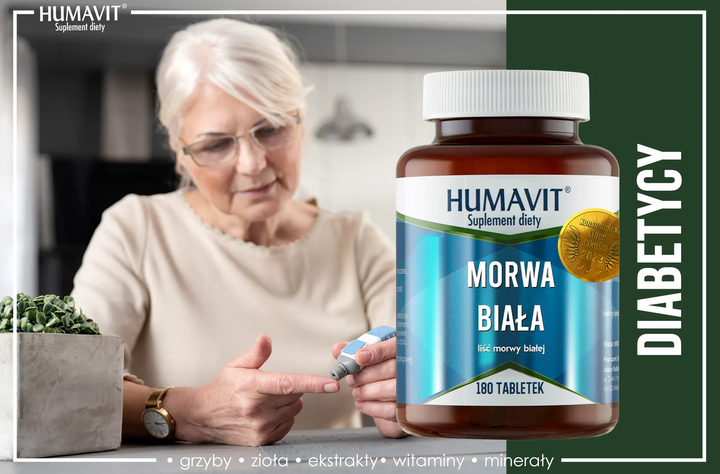 Suplement diety Humavit Morwa biała 180 tabletek (5903129300226) - obraz 4