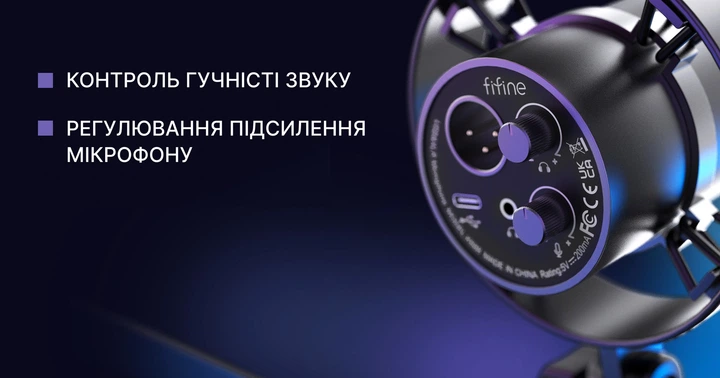 Динамічний USB-мікрофон K688 для стрімінгу, запису вокалу та подкастів, кардіоїдна спрямованість, чорний (з поп-фільтром та кріпленням) Чорний - изображение 5