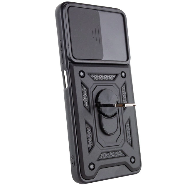 Чехол Epik Camshield Serge Ring ударопрочный для Xiaomi Poco M4 Pro 4G Черный - Фото 3 Чехол Epik Camshield Serge Ring ударопрочный для Xiaomi Poco M4 Pro 4G Черный - изображение 3