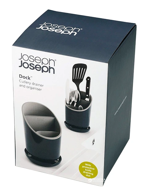 Сушарка для столових приборів Joseph Joseph Dock 19 см Сіра (85075) - зображення 6