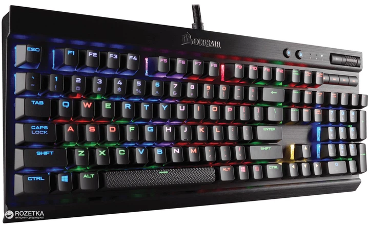 Клавіатура дротова Corsair K70 RGB Rapidfire Cherry MX Speed RGB
