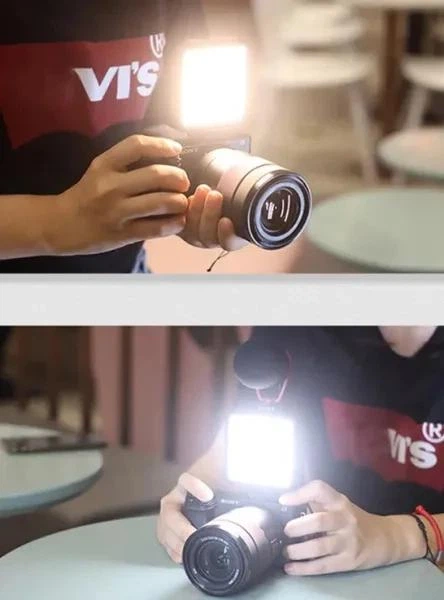 Аккумуляторный накамерный свет WL-R1 70 LED с регулируемой яркостью 7,5х7,5х3 см Черный (127-14-16451) - изображение 9