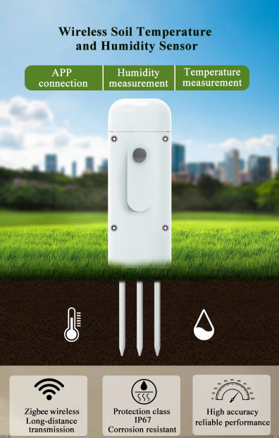 Умный Датчик влажности и температуры грунта Tuya zigbee - изображение 5