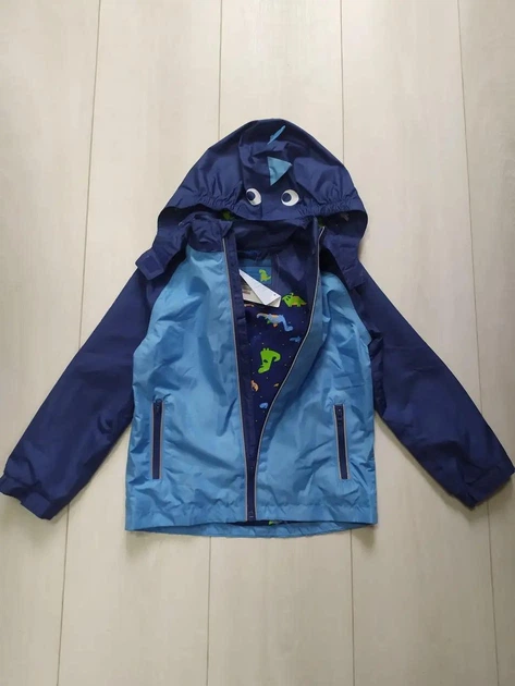Куртка ветровка синяя Динозавр impidimpi 98-104см (400010775) - изображение 2