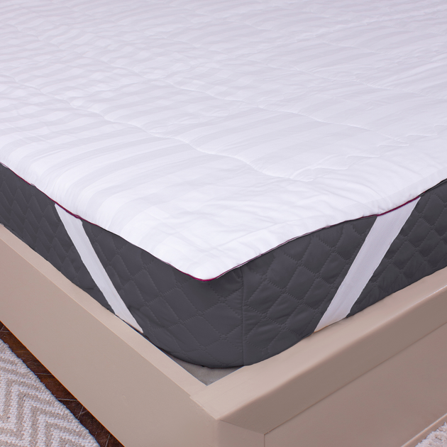 Наматрацник MirSon Deluxe з тенсел 337 160x200 см від Rozetka на платформі USKIDKA Акція на Наматрацник MirSon Deluxe з тенсел 337 160x200 см від Rozetka