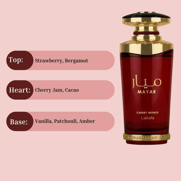 Woda perfumowana unisex Lattafa Mayar Cherry Intense 100 ml (6290360598963) - obraz 4