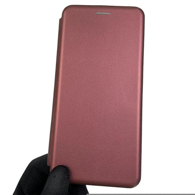 Чохол-книжка для Xiaomi Redmi Note 12 4G з підставкою бордова - зображення 2