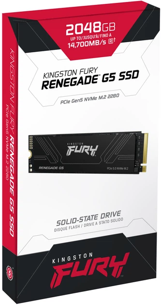 Dysk SSD Kingston FURY Renegade G5 2TB M.2 2280 NVMe PCIe Gen 5.0 x4 3D NAND TLC (SFYR2S/2T0) - obraz 9