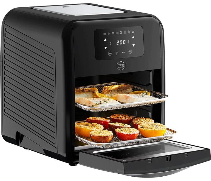 na.e Smooth Reversible All-in-one S ブラック Мультипечь OBH NORDICA Easy Fry Oven&Grill 11л, 8 програм