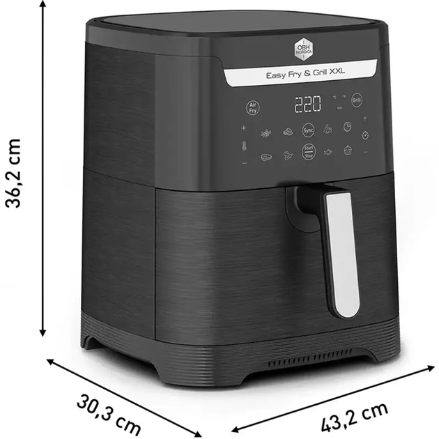 Мультипечь OBH NORDICA Easy Fry&Grill XXL 6.5л, 8 програм (AG8018S0) - изображение 10