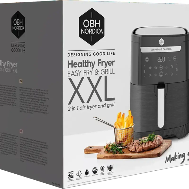 Мультипечь OBH NORDICA Easy Fry&Grill XXL 6.5л, 8 програм (AG8018S0) - изображение 11