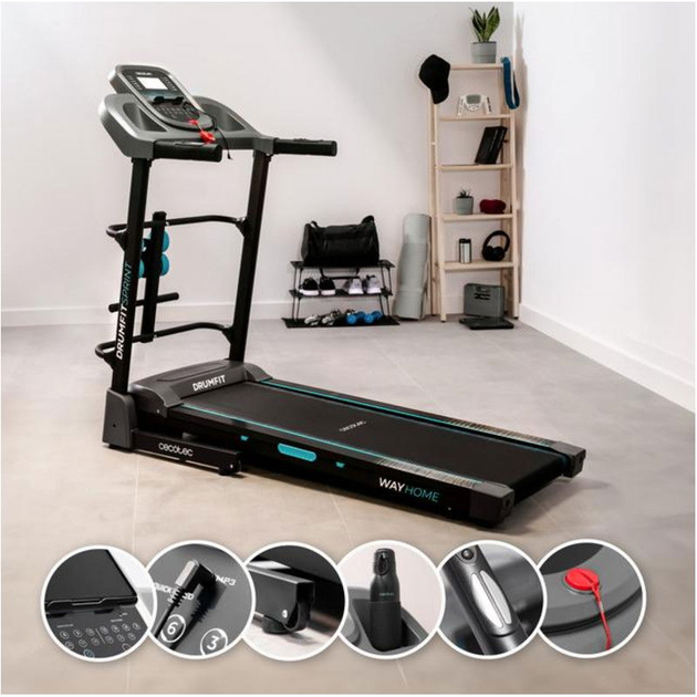 Бігова доріжка Cecotec DrumFit WayHome 1700 Sprint (8435484071857) - зображення 5