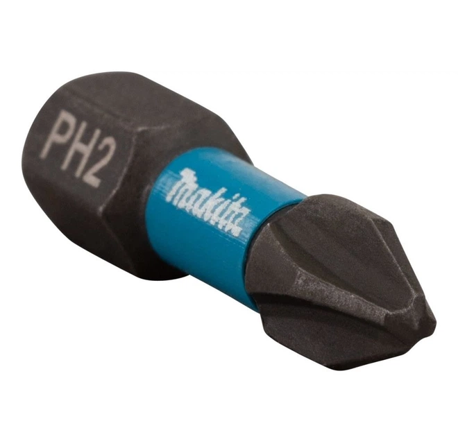 Біти торсіонні PH2 25 мм Makita Impact Black B-63616 (2 шт) - Фото 3 Біти торсіонні PH2 25 мм Makita Impact Black B-63616 (2 шт) - зображення 3