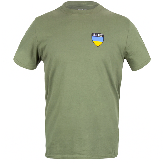 Футболка 5.11 Tactical Shield Ukraine Лімітована Серія Military Green S - Фото 1 Футболка 5.11 Tactical Shield Ukraine Лімітована Серія Military Green S - зображення 1