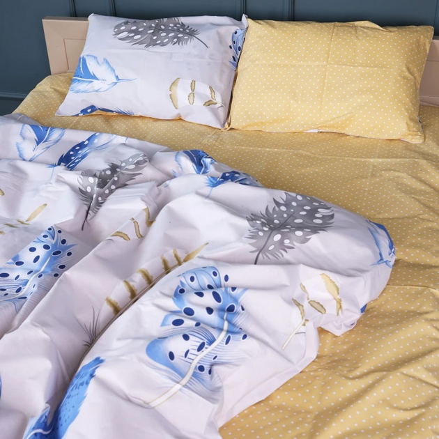 Підковдра MirSon Бязь 17-0746 Feather Dots 143х210 см від Rozetka на платформі USKIDKA Акція на Підковдра MirSon Бязь 17-0746 Feather Dots 143х210 см від Rozetka