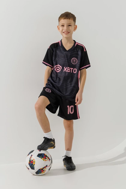 Футбольная форма для мальчика BLD INTER MESSI 140 см Черный - Фото 1 Футбольная форма для мальчика BLD INTER MESSI 140 см Черный - изображение 1