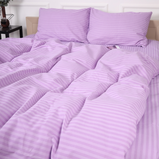 Підковдра MirSon Полуторна Євро 160х220 см Бязь 17-0618 Stripe Purple від Rozetka на платформі USKIDKA Акція на Підковдра MirSon Полуторна Євро 160х220 см Бязь 17-0618 Stripe Purple від Rozetka