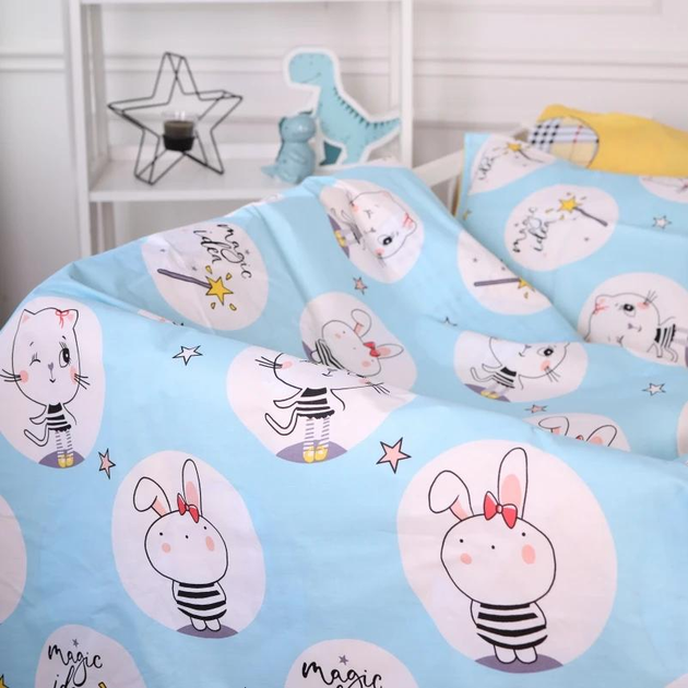Підковдра MirSon полуторна євро 160x220 см Kids Time 20-0044 Cats and bunnies бязь від Rozetka на платформі USKIDKA Акція на Підковдра MirSon полуторна євро 160x220 см Kids Time 20-0044 Cats and bunnies бязь від Rozetka