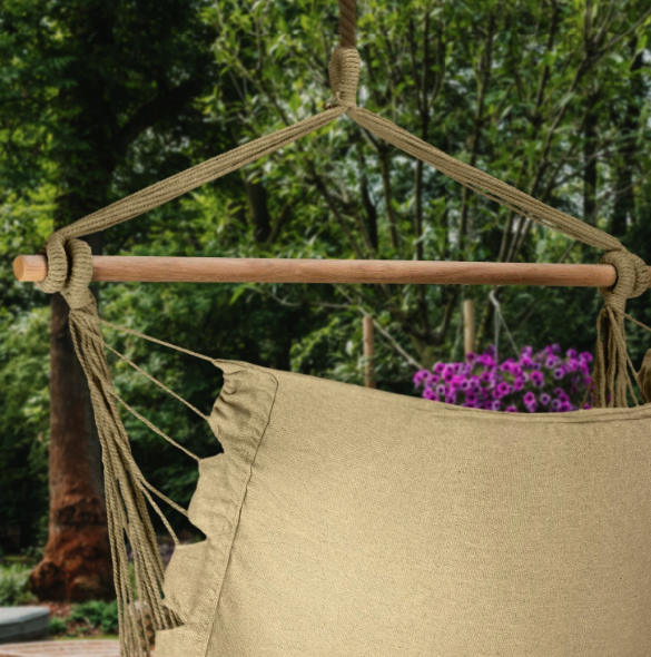 Бразильское кресло - гамак Outtec Boho Sois XXL бежевый - Фото 7 Бразильское кресло - гамак Outtec Boho Sois XXL бежевый - изображение 7