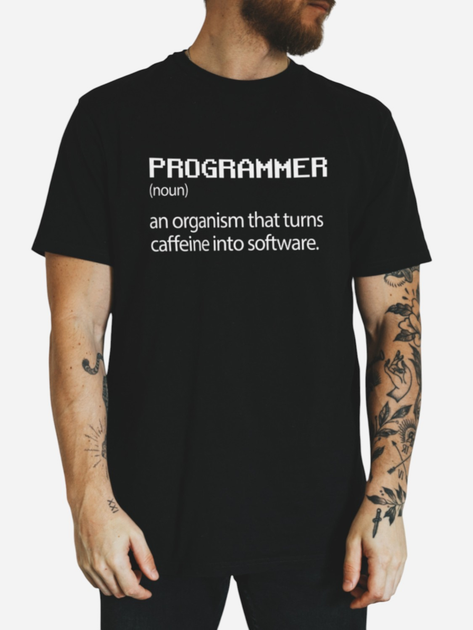 Футболка бавовняна довга чоловіча Ctrl Programmer CNTRLB10011 2XL Чорна з принтом від Rozetka на платформі USKIDKA Акція на Футболка бавовняна довга чоловіча Ctrl Programmer CNTRLB10011 2XL Чорна з принтом від Rozetka
