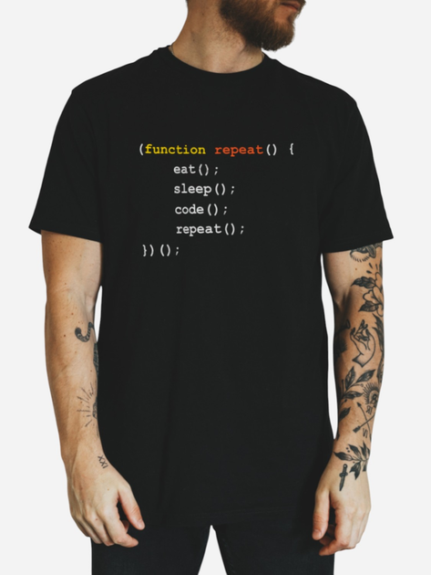 Футболка бавовняна довга чоловіча Ctrl Function repeat... CNTRLB10047 S Чорна з принтом від Rozetka на платформі USKIDKA Акція на Футболка бавовняна довга чоловіча Ctrl Function repeat... CNTRLB10047 S Чорна з принтом від Rozetka