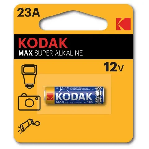 Батарейка KODAK K23A MAX alkaline 12V 1BL - Фото 1 Батарейка KODAK K23A MAX alkaline 12V 1BL - изображение 1